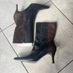Vintage Y2K Cole Haan Leather Heeled Boots